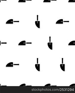 Trowel Icon Seamless Pattern, Trowel Vector Art Illustration