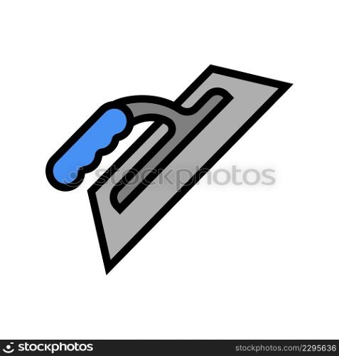 trowel tool color icon vector. trowel tool sign. isolated symbol illustration. trowel tool color icon vector illustration
