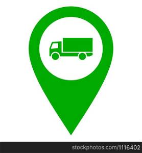 Truck and location pin