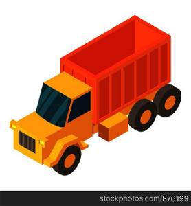 Truck cargo icon. Isometric illustration of truck cargo vector icon for web. Truck cargo icon, isometric 3d style