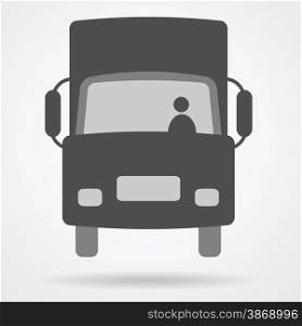 truck cargo web icon vector illustration