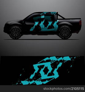 truck decal graphic wrap vector, abstract background