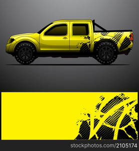 truck decal graphic wrap vector, abstract background