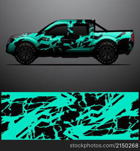 truck decal graphic wrap vector, abstract background