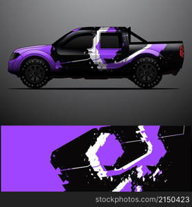 truck decal graphic wrap vector, abstract background