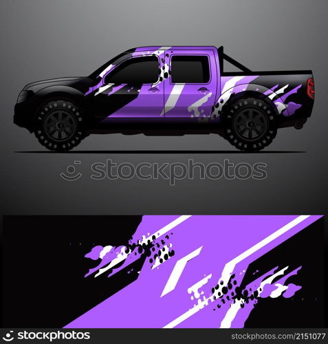 truck decal graphic wrap vector, abstract background