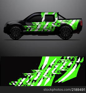 Truck decal graphic wrap vector, abstract background