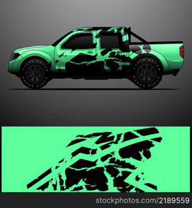 Truck decal graphic wrap vector, abstract background