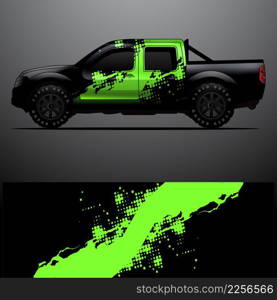 Truck decal graphic wrap vector, abstract background