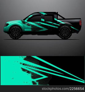 Truck decal graphic wrap vector, abstract background