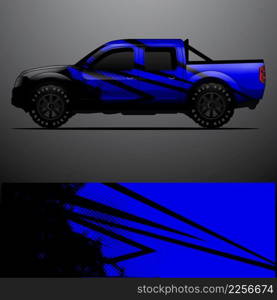 Truck decal graphic wrap vector, abstract background