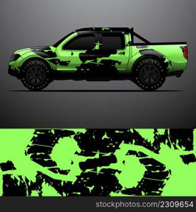 Truck decal graphic wrap vector, abstract background