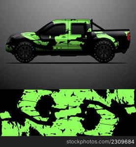 Truck decal graphic wrap vector, abstract background