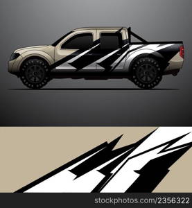 Truck decal graphic wrap vector, abstract background