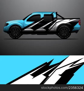 Truck decal graphic wrap vector, abstract background