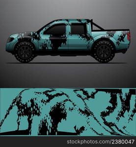 Truck decal graphic wrap vector, abstract background