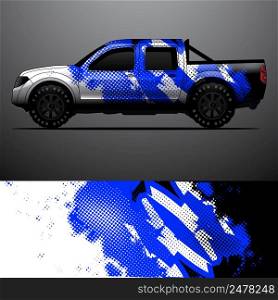 Truck decal graphic wrap vector, abstract background
