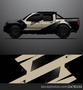 Truck decal graphic wrap vector, abstract background