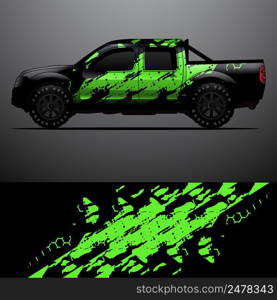 Truck decal graphic wrap vector, abstract background