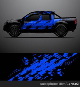 Truck decal graphic wrap vector, abstract background