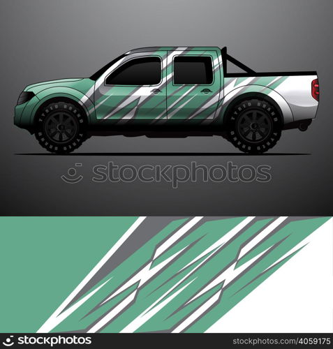 truck decal graphic wrap vector, abstract background