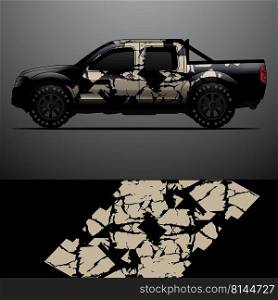 Truck decal graphic wrap vector, abstract background