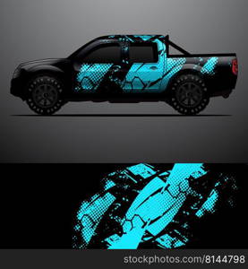 Truck decal graphic wrap vector, abstract background