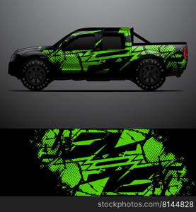 Truck decal graphic wrap vector, abstract background