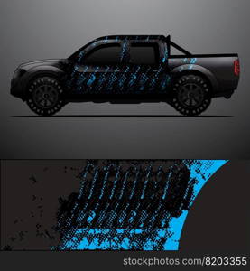 truck decal graphic wrap vector, abstract background