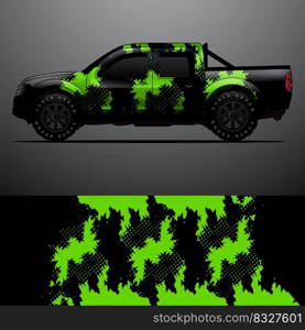 truck decal graphic wrap vector, abstract background