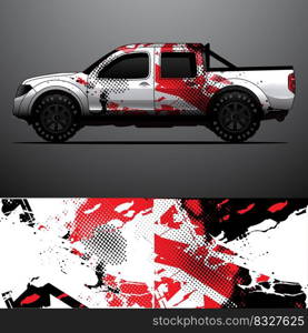 truck decal graphic wrap vector, abstract background