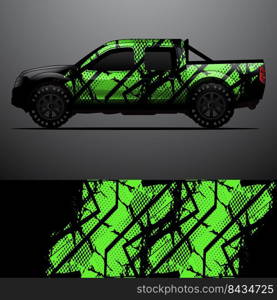 truck decal graphic wrap vector, abstract background