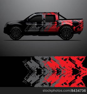 truck decal graphic wrap vector, abstract background