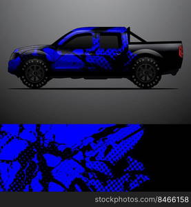 truck decal graphic wrap vector, abstract background