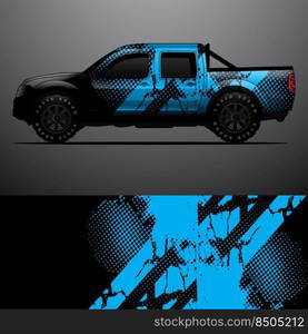 truck decal graphic wrap vector, abstract background