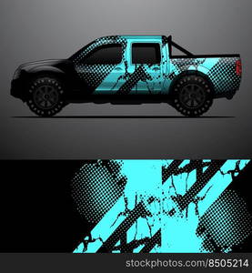 truck decal graphic wrap vector, abstract background