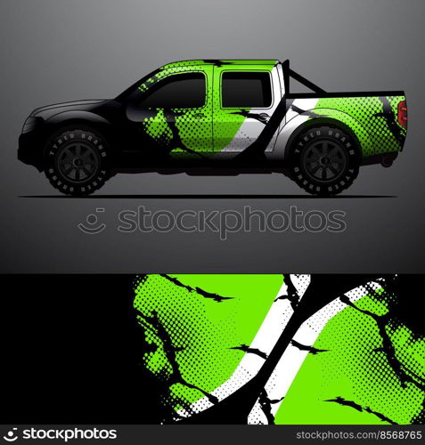 truck decal graphic wrap vector, abstract background