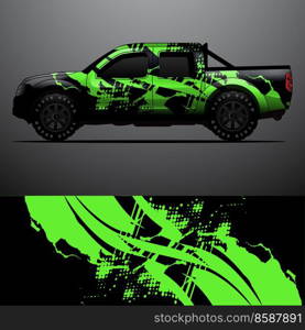 truck decal graphic wrap vector, abstract background