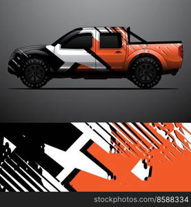 truck decal graphic wrap vector, abstract background