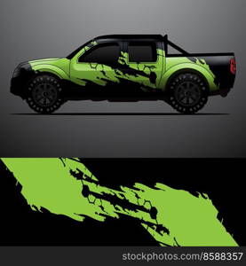 truck decal graphic wrap vector, abstract background