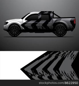 truck decal graphic wrap vector, abstract background