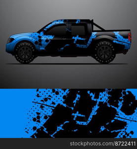 truck decal graphic wrap vector, abstract background