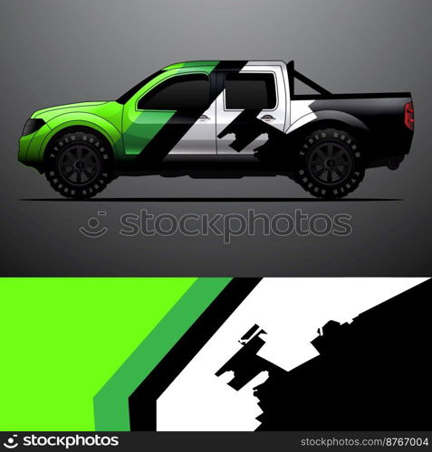 truck decal graphic wrap vector, abstract background