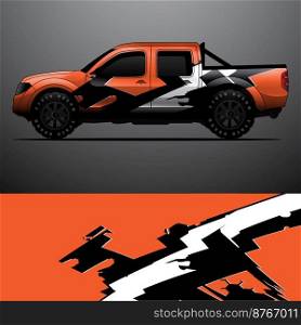 truck decal graphic wrap vector, abstract background