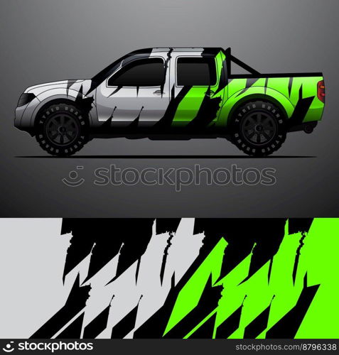 truck decal graphic wrap vector, abstract background