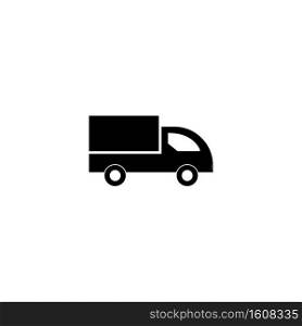 Truck delivery logo vector design illustration and background