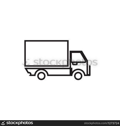 truck icon and symbol template vector