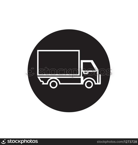 truck icon and symbol template vector