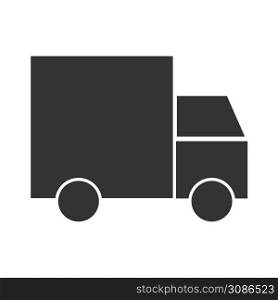 Truck icon. Cargo transportation illustration symbol. Sign van vector.