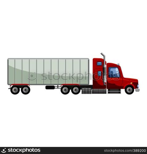 Truck icon. Cartoon illustration of truck vector icon for web design. Truck icon, cartoon style